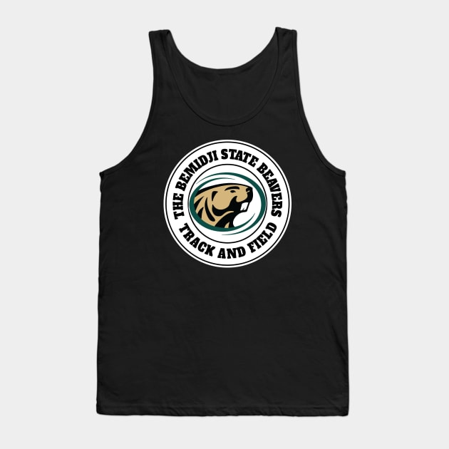 the classic bemidji track and field white background logo Tank Top by MALURUH